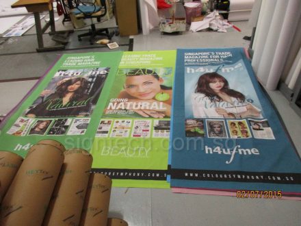 Fabric posters to bring for oversea exhibition