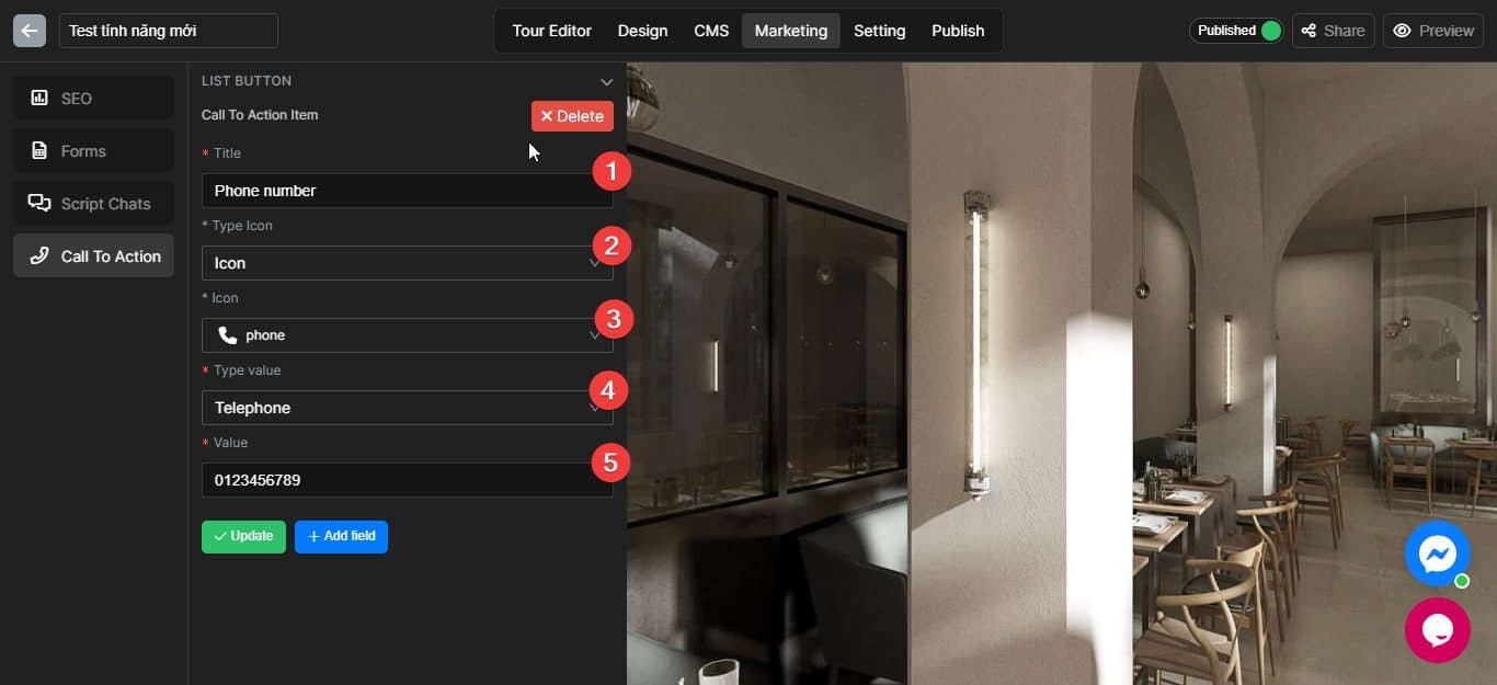 How To Add A Call-to-Action In Your Virtual Tour (step-by-step) 1 image 7