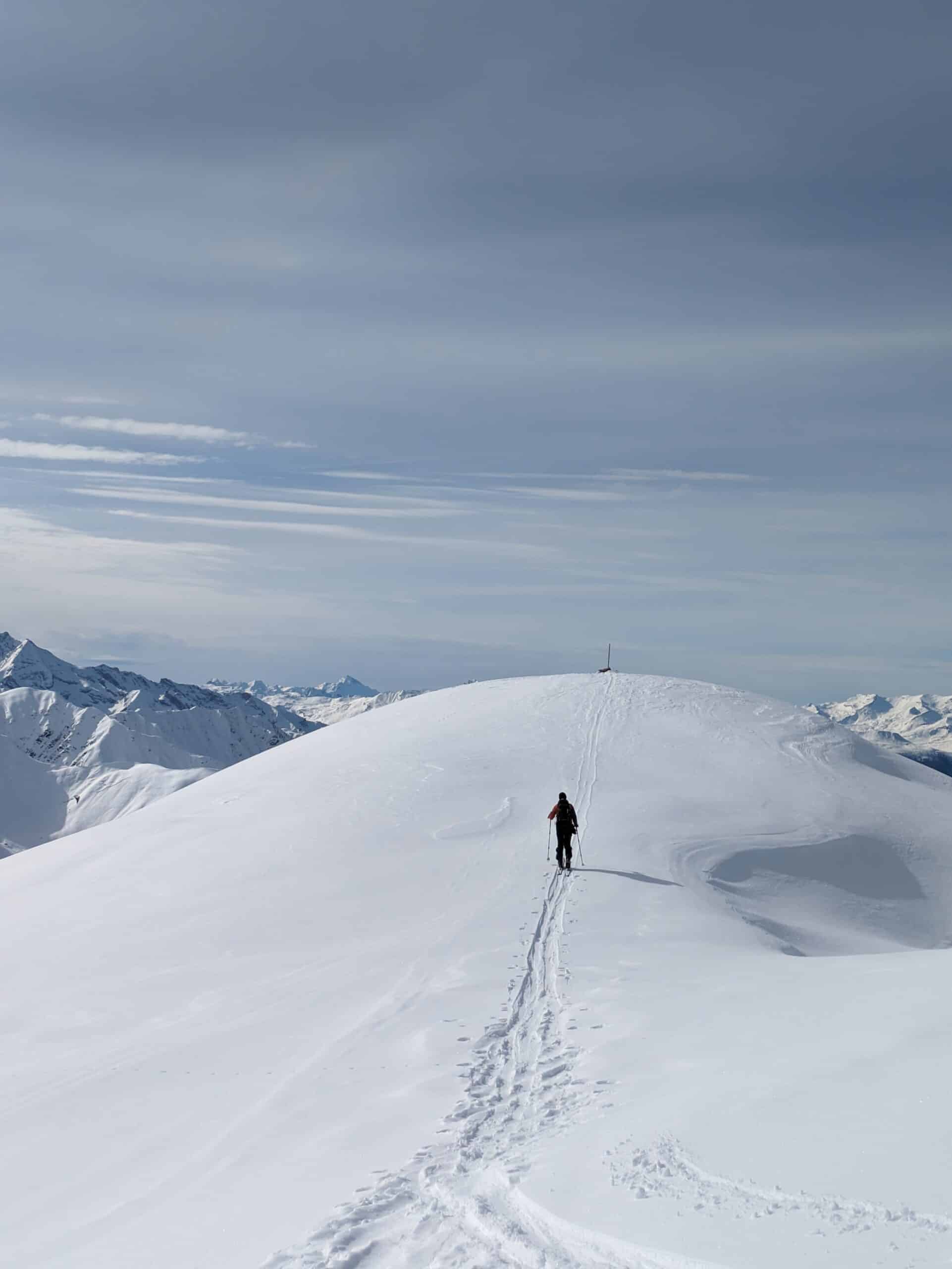 einsame Skitour in Davos Monstein