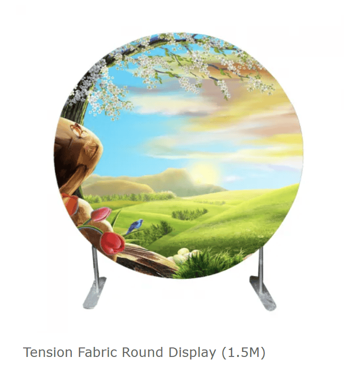 Tension Fabric Backdrop Tower DIsplay (2) Tension Fabric Backdrop Tower Display