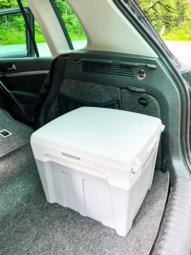 Blick in den Kofferraum des Autos mit der Trobolo WandaGo