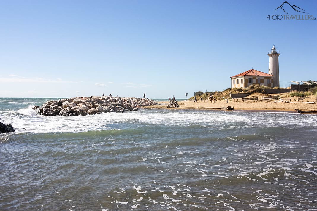 Der Blick auf den Faro di Bibione