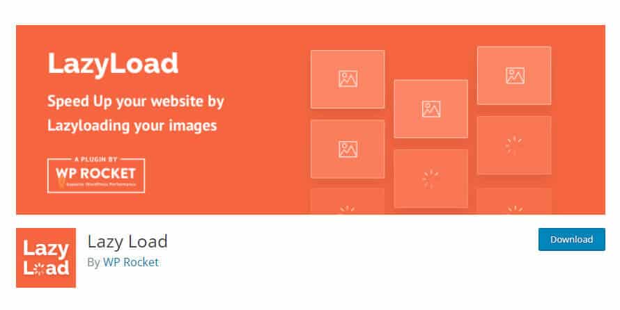 Lazyload by WP Rocket plugin in WordPress
