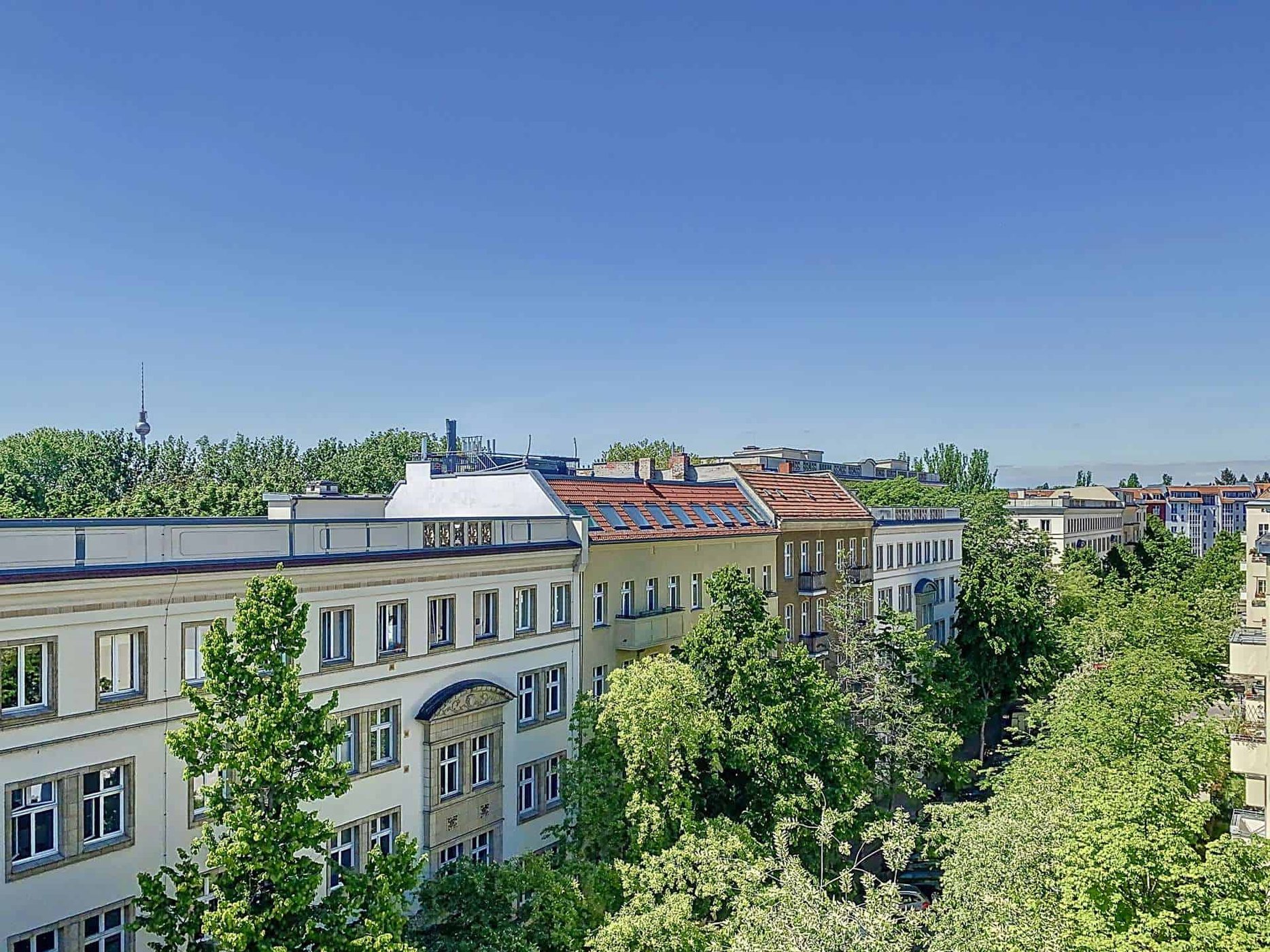Unverbaubarer Ausblick in die Löwestraße