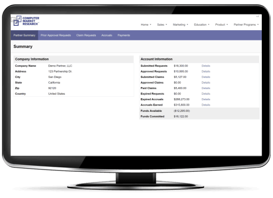 co-op-dashboard-partner-portal Co-op MDF dashboard - Channel Management Solutions