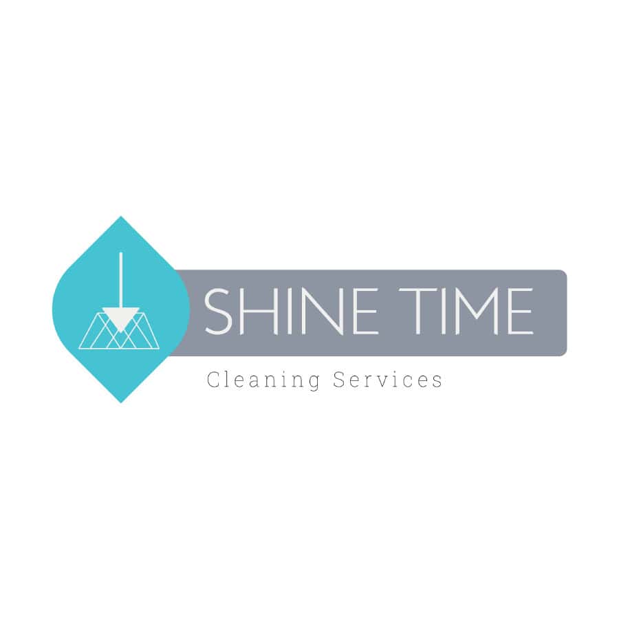 Cleaning Company Logo with Broom