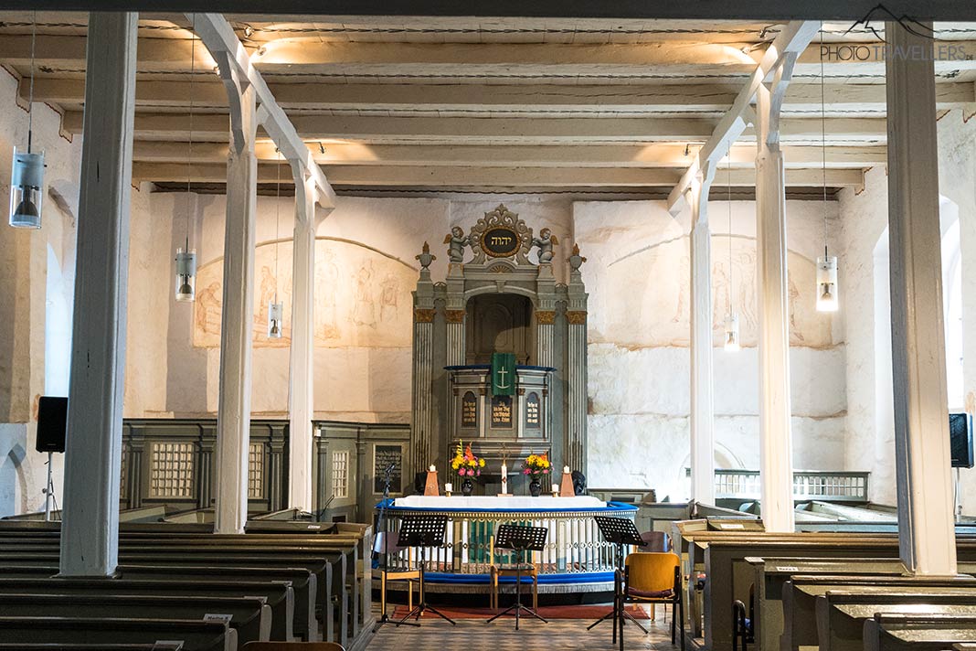Im Inneren der ältesten Kirche Usedoms