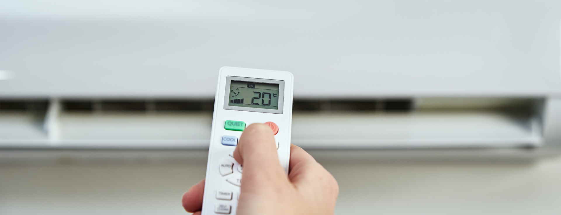 air conditioning unit with temperature