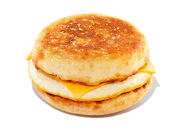 Dunkin egg and cheese sandwich