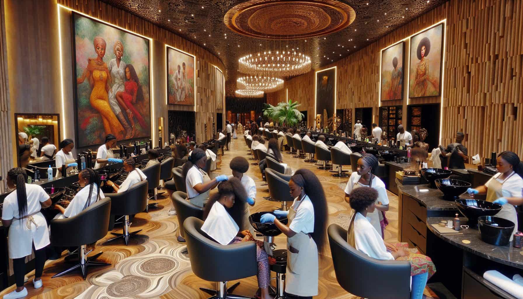 black hair salon in abuja at luxor spa