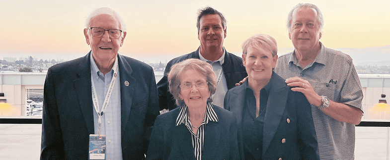 British Korean War veteran Roy Hibbert attends the KDVA annual conference in San Diego with his wife Barbara, son Andrew, daughter Lisa, and son-in-law Tony Lee.