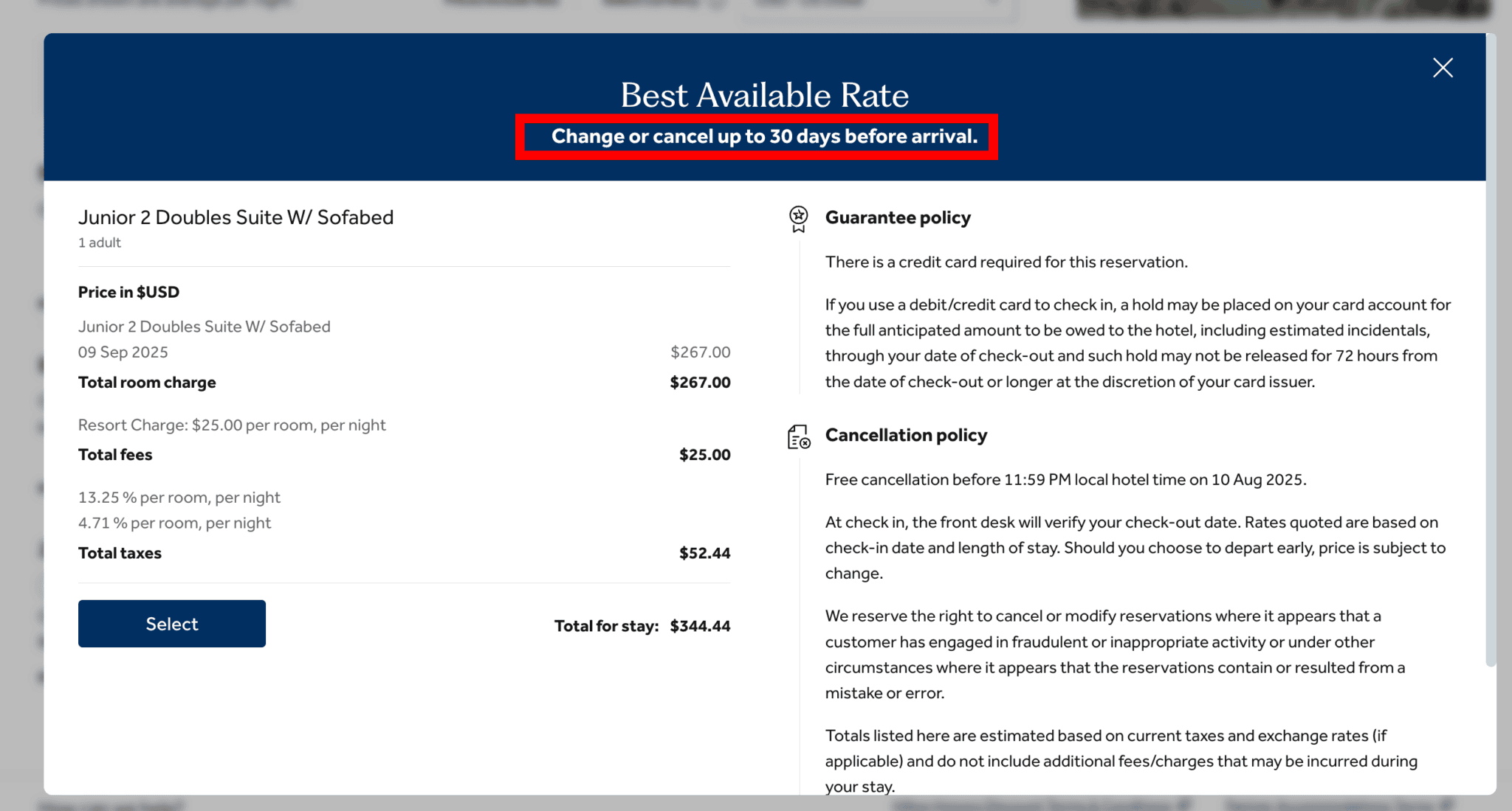 Hilton Cancellation Policy: What Hotel Points Travelers Need to Know 2 Kings’ Land by Hilton Grand Vacations) mandates a 30-day cancellation