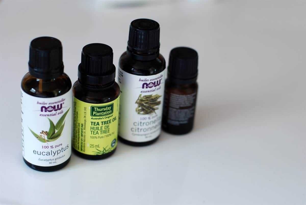 A selection of different essential oils