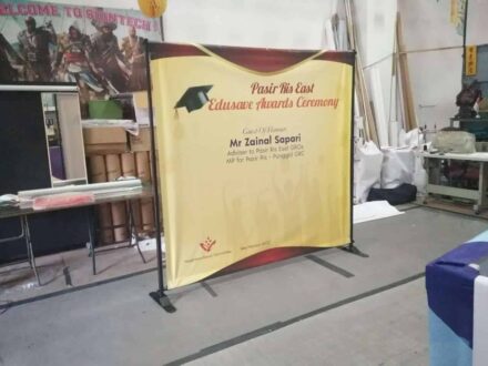 Portable backdrop for Edusave Awards Ceremony