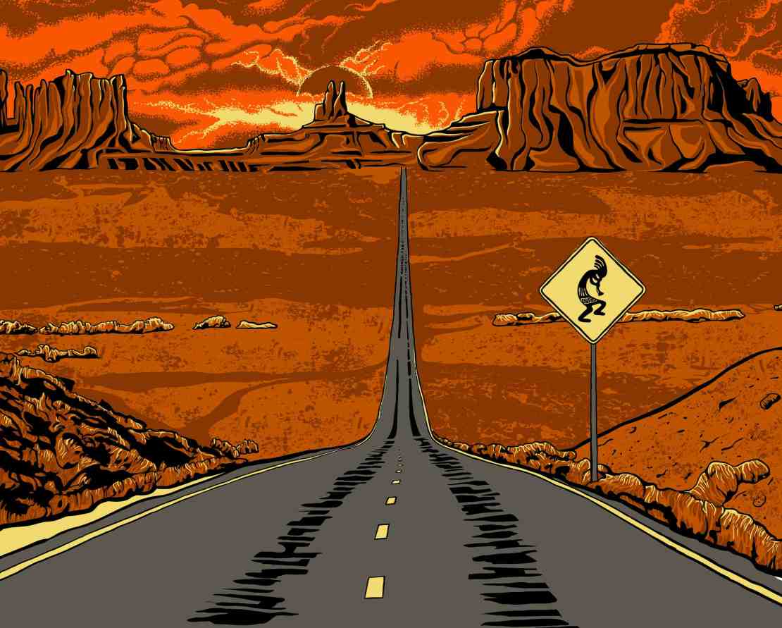 Monument Valley Arizona Illustration