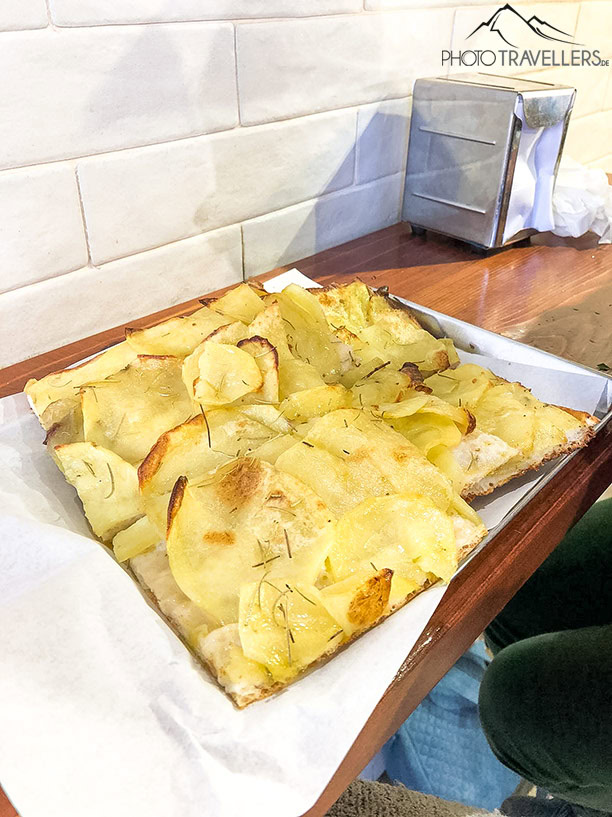 Pizza mit Kartoffeln