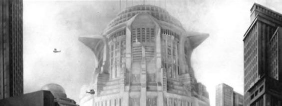 Metropolis skyline - Babel Tower