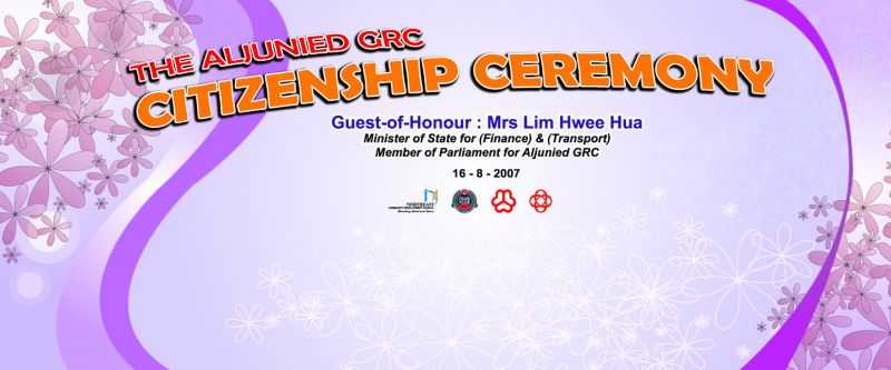 Citizenship Ceremony backdrop printing