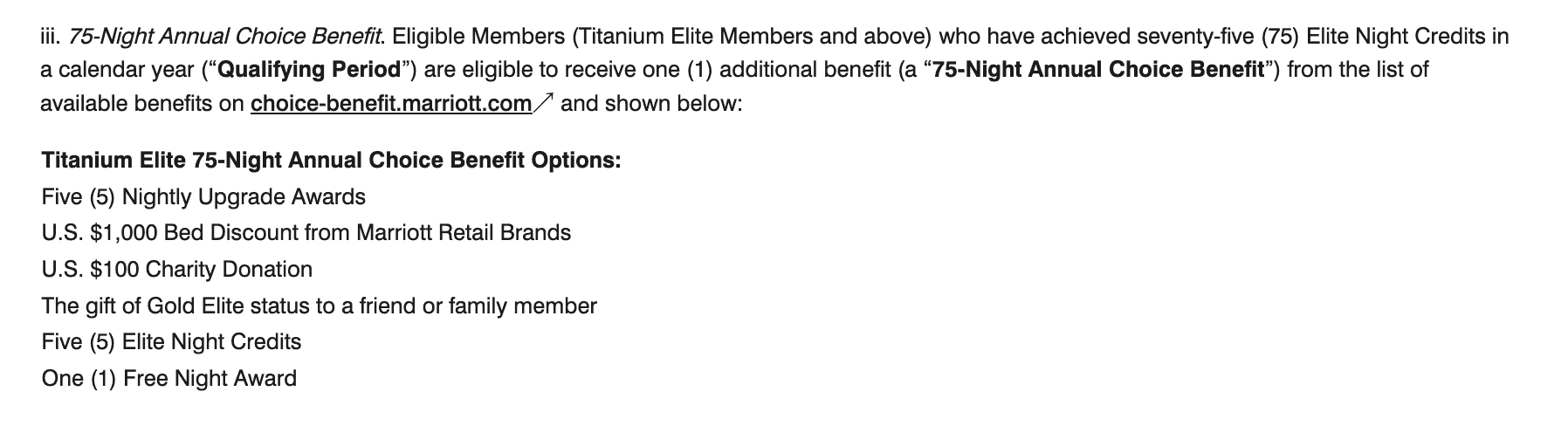 Marriott Titanium Elite Benefits: Everything You Need to Know 5 Yearly Choice Benefit for Titanium