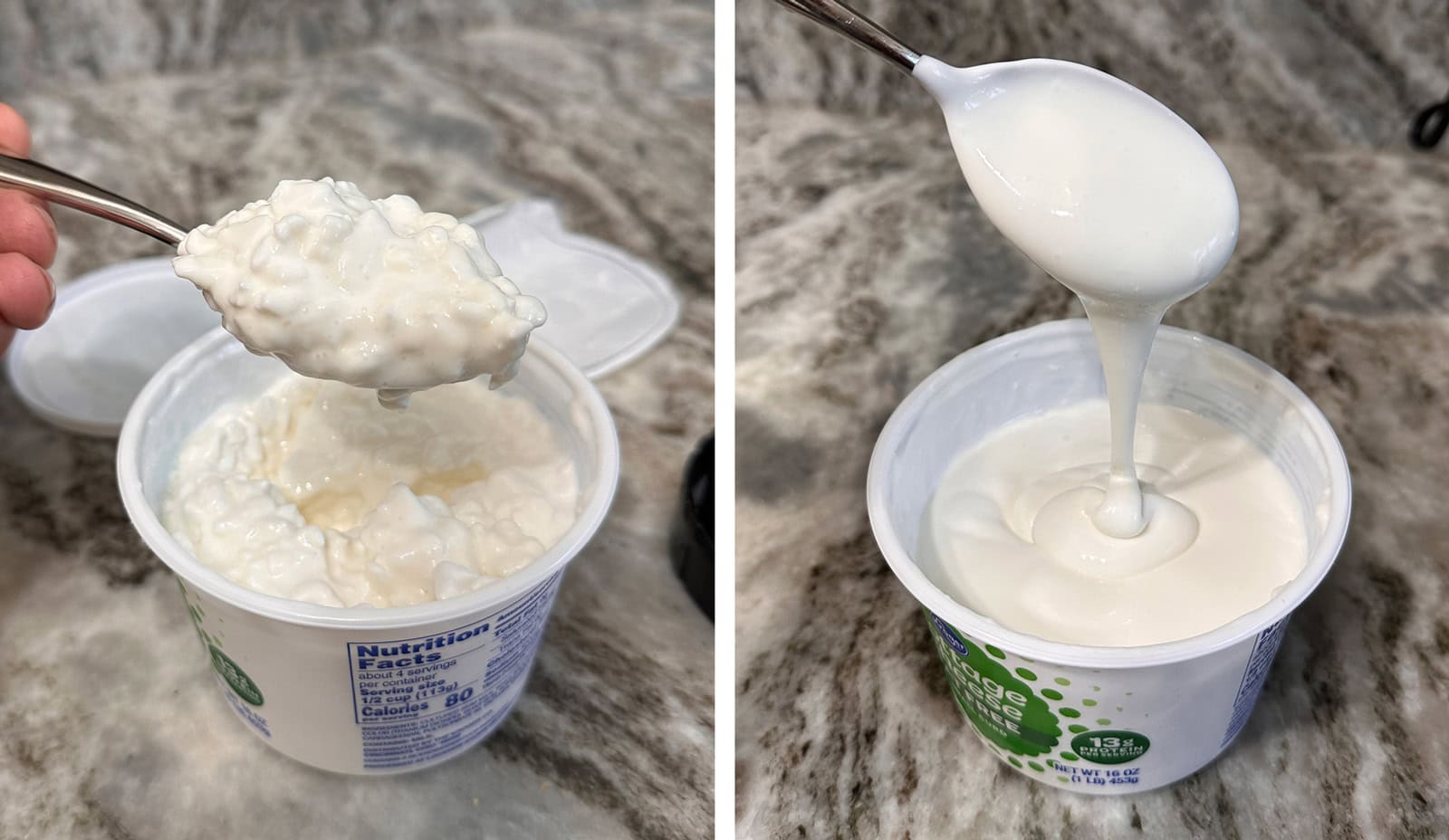 Blended cottage cheese
