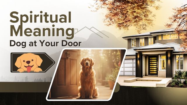 dog appears at your door