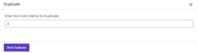 select number duplicate in Bulk Editing Plugin