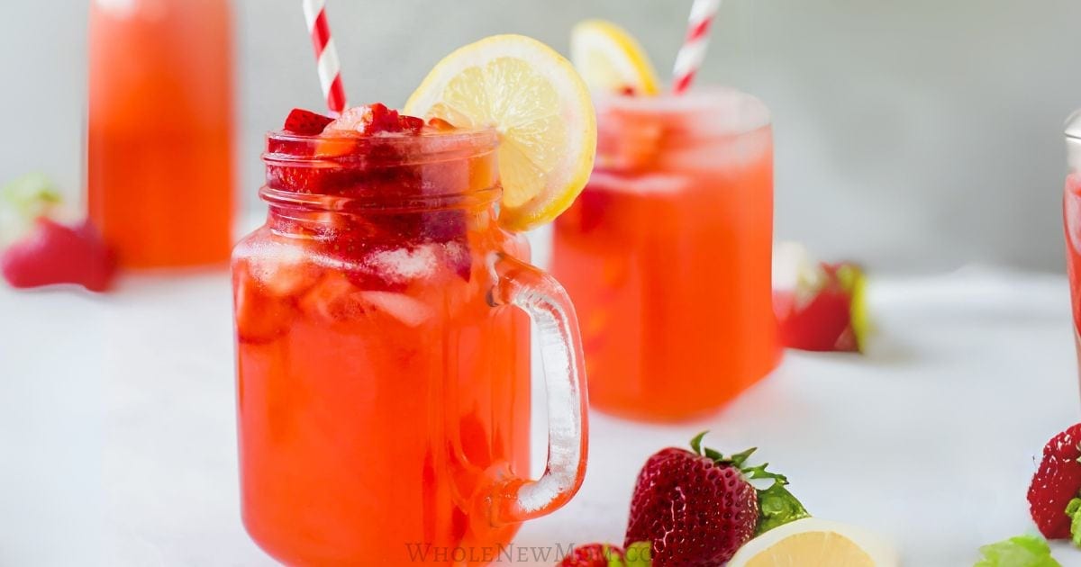 The Best Easy Healthy Sugar-free Strawberry Lemonade