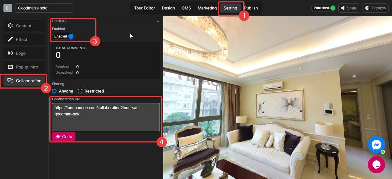 How to Create a Team-working Virtual Tour with Panoee’s Collaboration Mode 4 team-working virtual tour