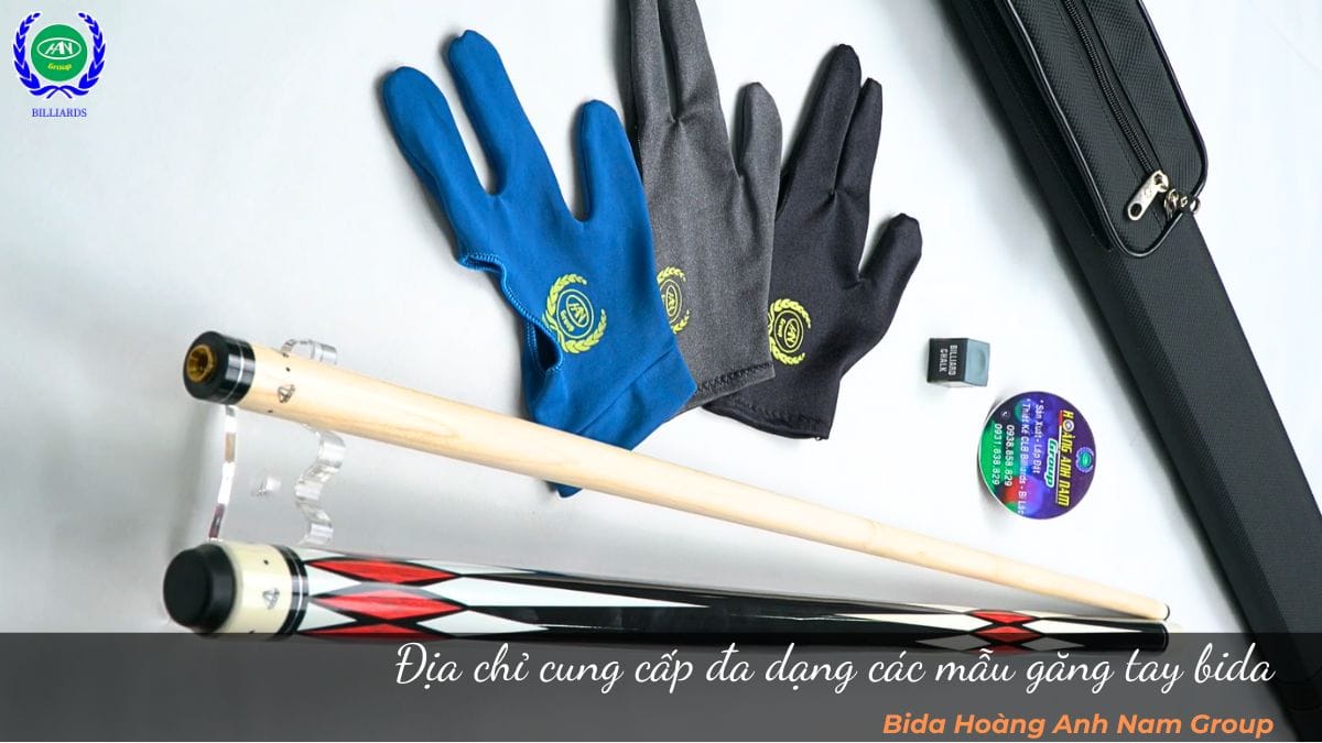 Bida Hoàng Anh Nam Group cung cấp đa dạng các mẫu găng tay bida