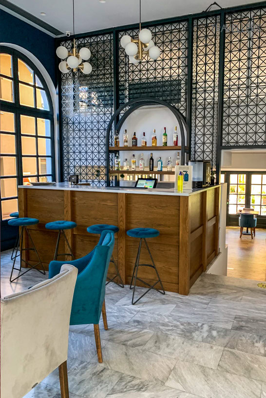 Die Lounge des Hotels