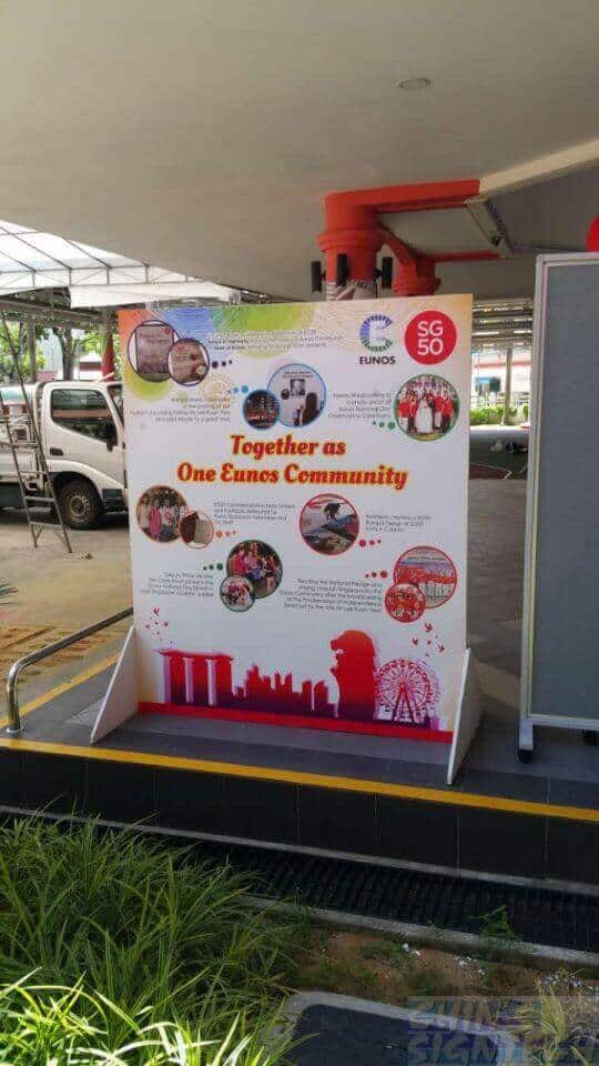 Double sided wooden display