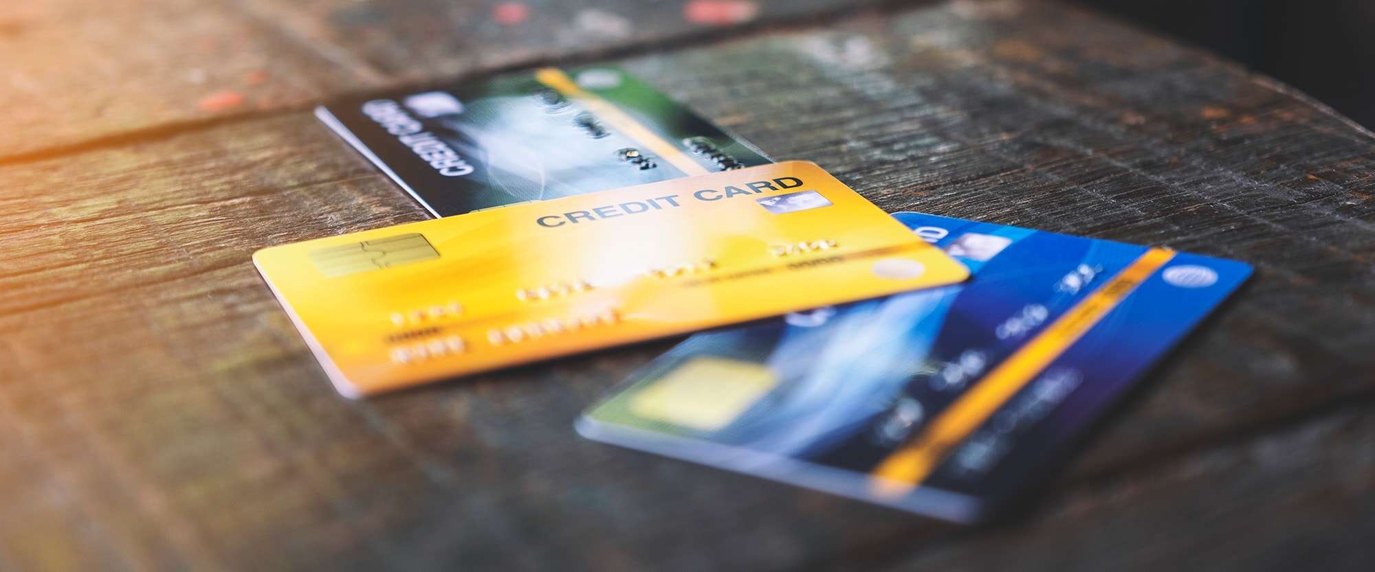 Credit Cards on a table