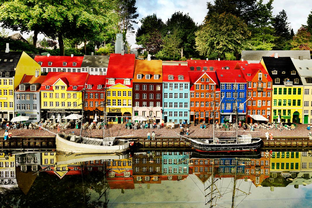 Eine Hafen im Legoland Billund