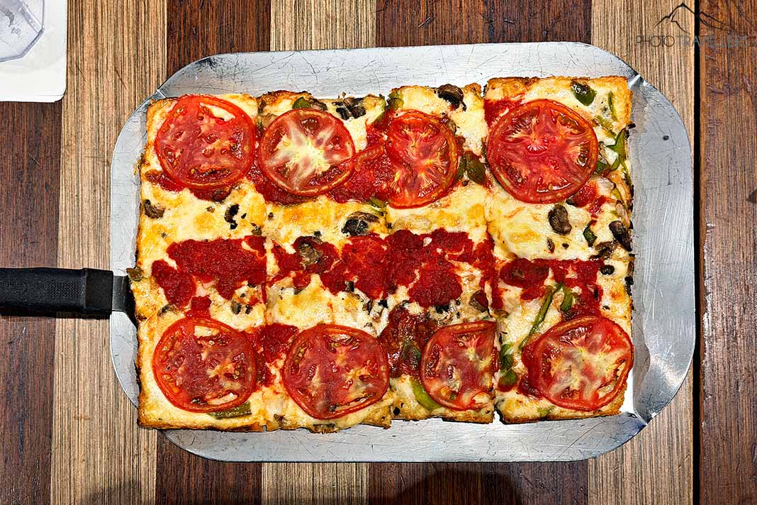 Detroit Style Pizza bei Buddy's Pizza
