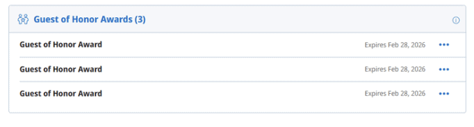 Hyatt Guest of Honor: Best Uses, Hidden Restrictions, and Who Should Receive It 2 Hyatt Guest Award (in account)