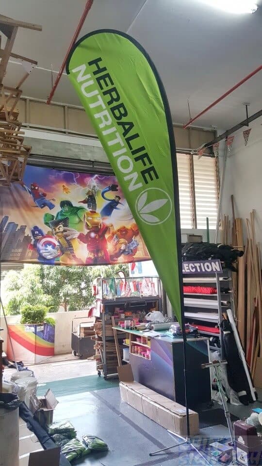 Large size teardrop banner - Herbalife
