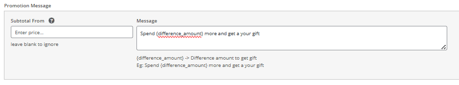 Write prefred text for promotion