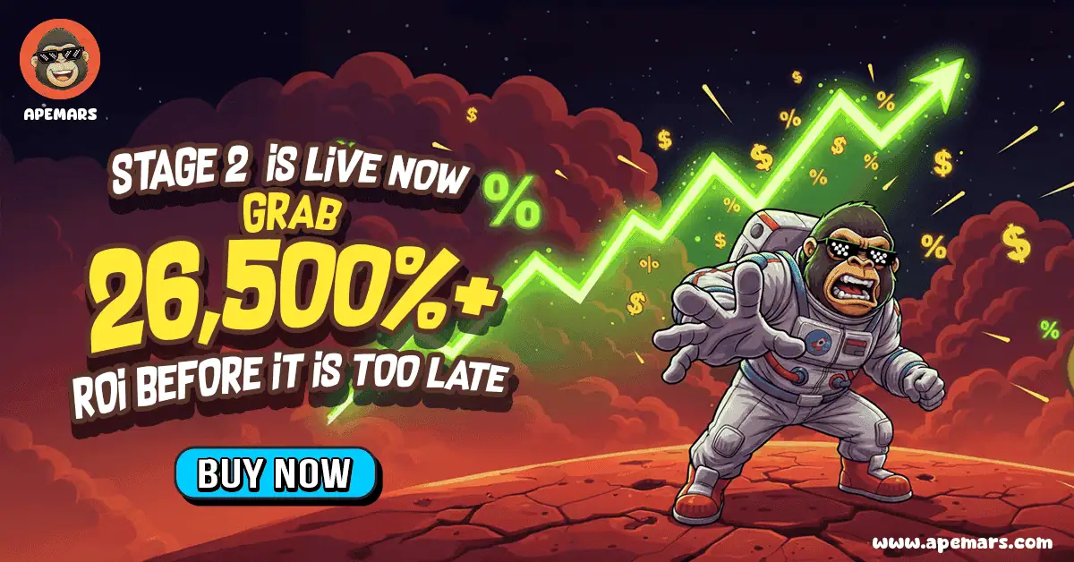 Missed Toncoin? APEMARS Stage 2 Rockets with 26,520% ROI, as the Top Crypto Coins to Watch in 2026