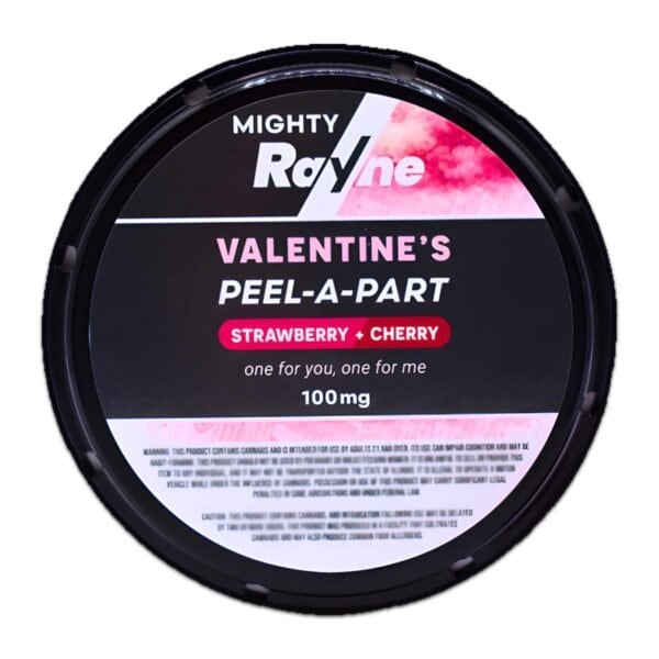 mighty rayne peel apart valentine's day gummies audiokush