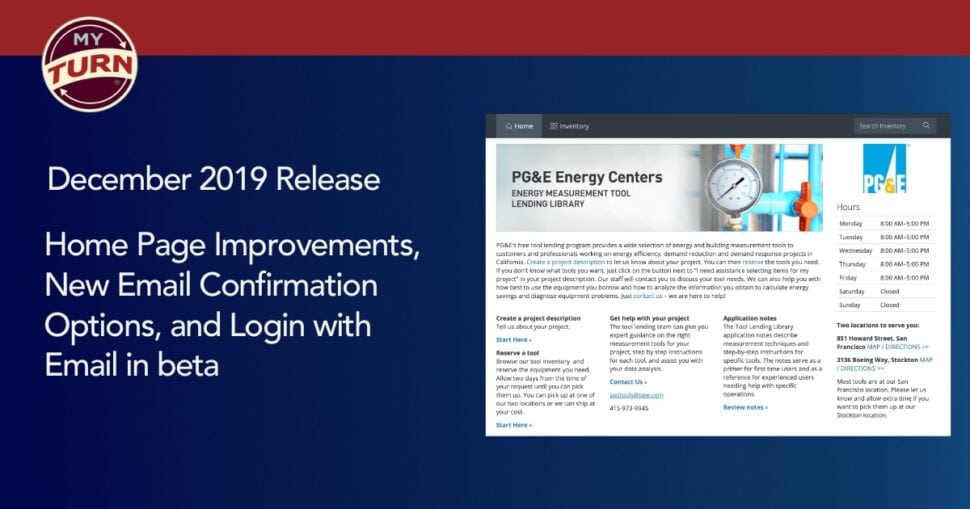 Home Page Improvements, New Email Confirmation Options, and Login with Email in beta