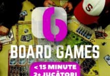 6 Board Games antrenante de jucat in 15 minute in cel puțin 2 jucători de minim 8 ani 6 board games 15 minute 2 jucatori 8 ani