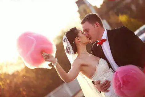 Bride With Candy Floss Bride With Candy Floss