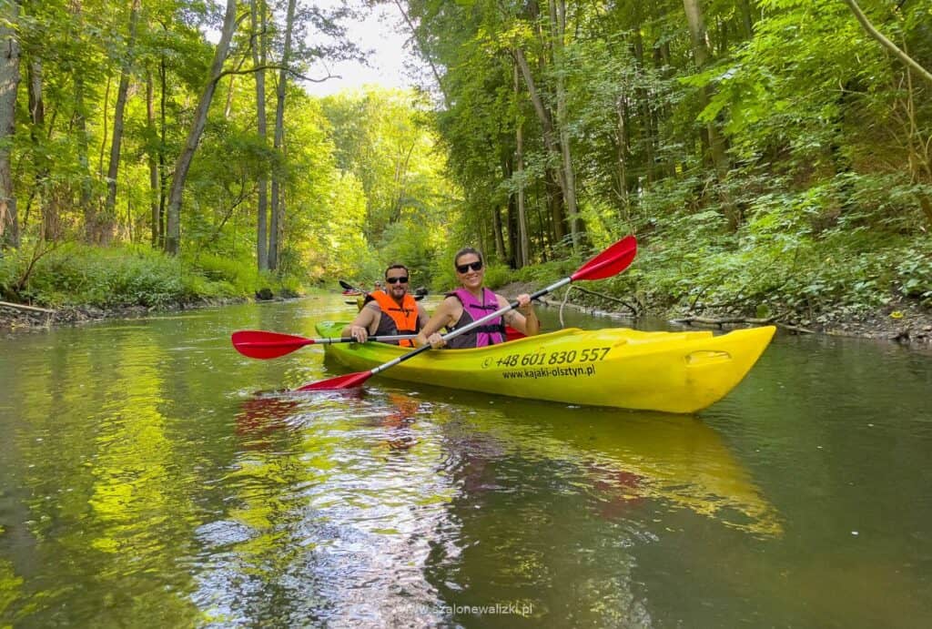 kajakiem przez olsztyn