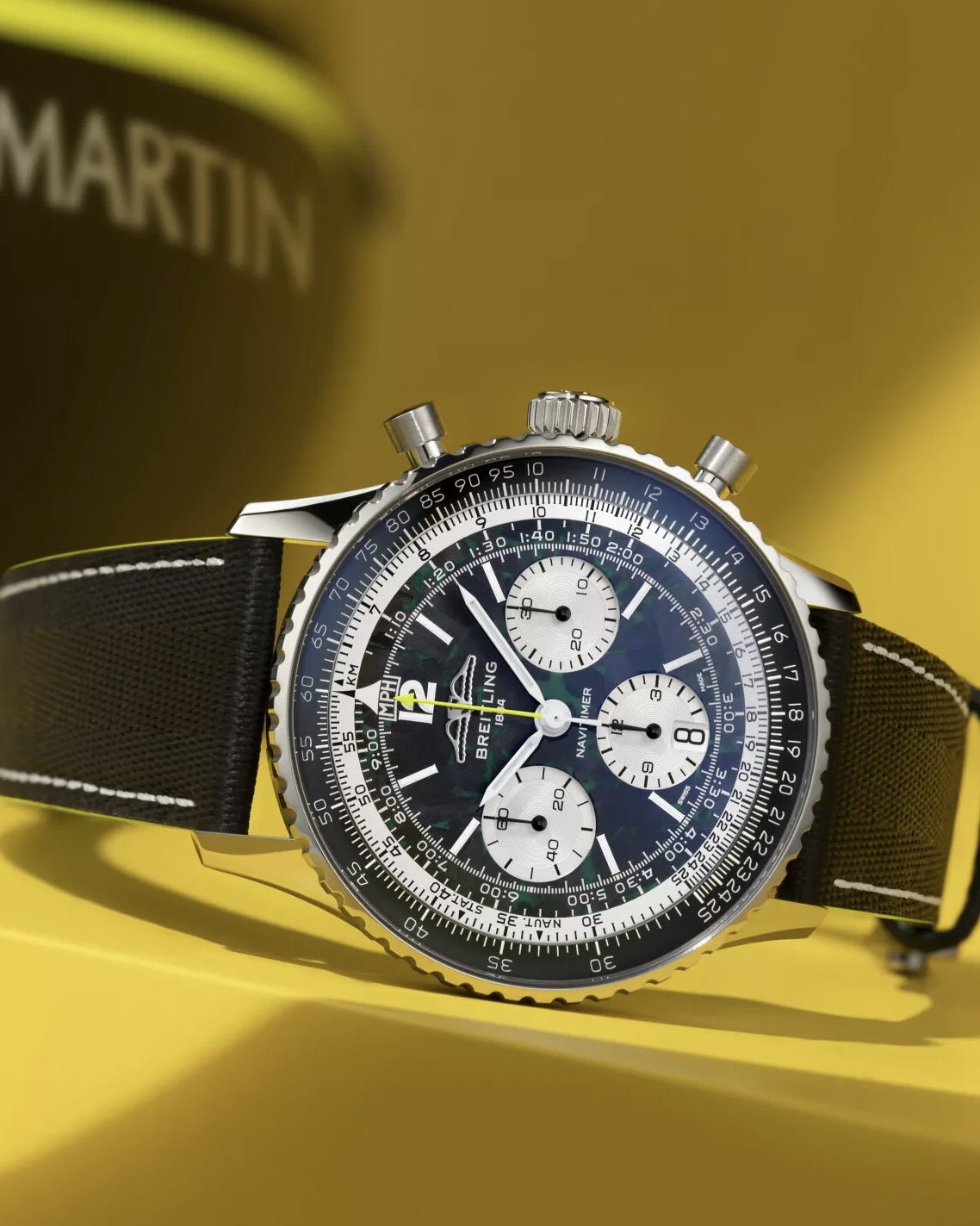 Breitling Navitimer B01 Chronograph 43 Aston Martin Aramco Formula ONEโข Team.