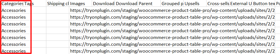 Bulk edit multi product category in Excel