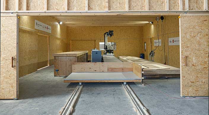 Bild von Werkhallen der müllerbaustein HolzBauWerke GmbH