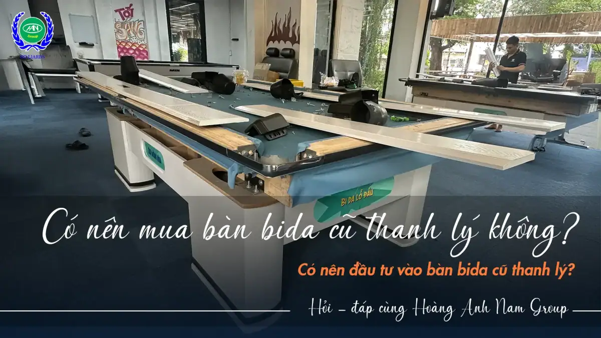 Phân loại bàn bida cũ thanh lý chất lượng cao