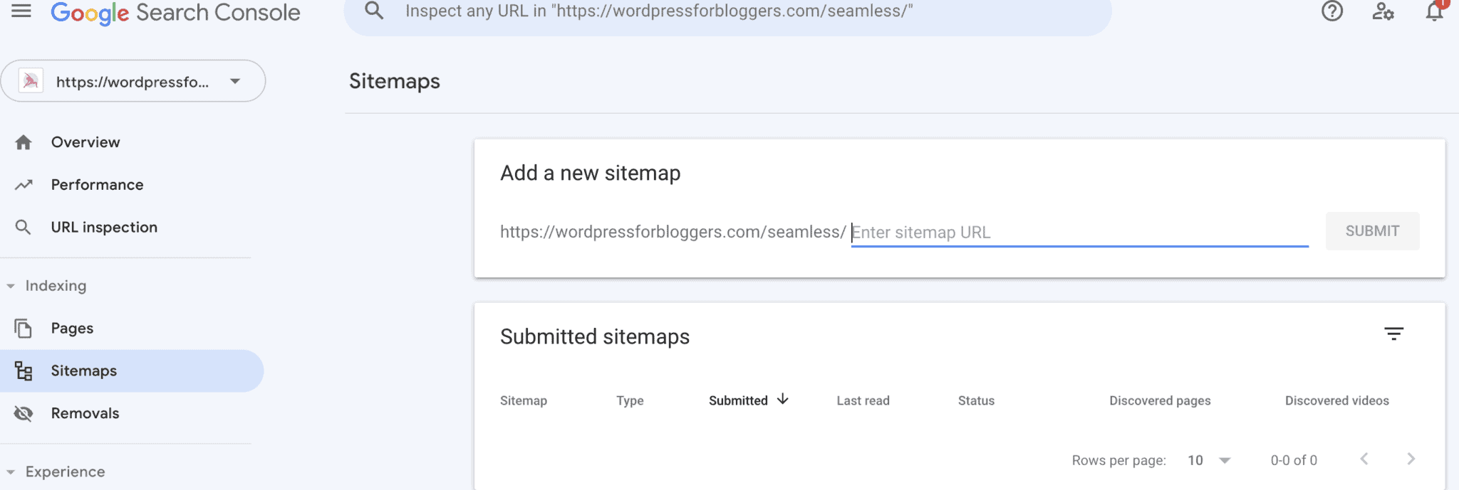 How to Submit a Sitemap to Google 8 Screenshot 2024 02 07 at 1.32.10 PM