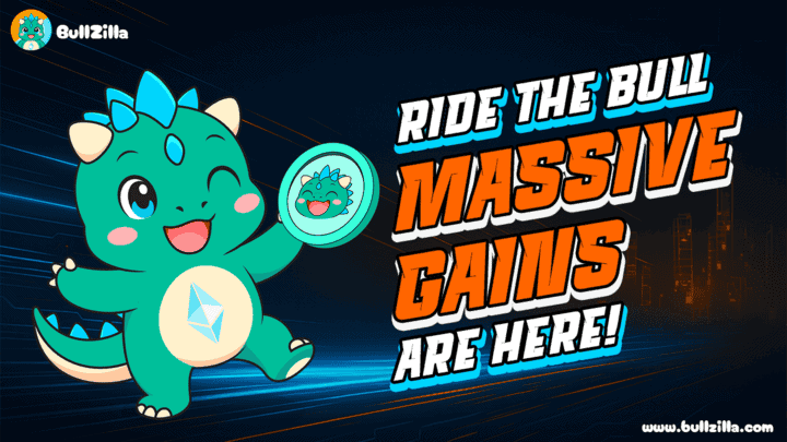 Binance Coin Price Prediction: Strong at $979, But BullZilla Presale Could Be the Top Crypto to Buy Under $1 3 Colorful advertisement for BullZilla