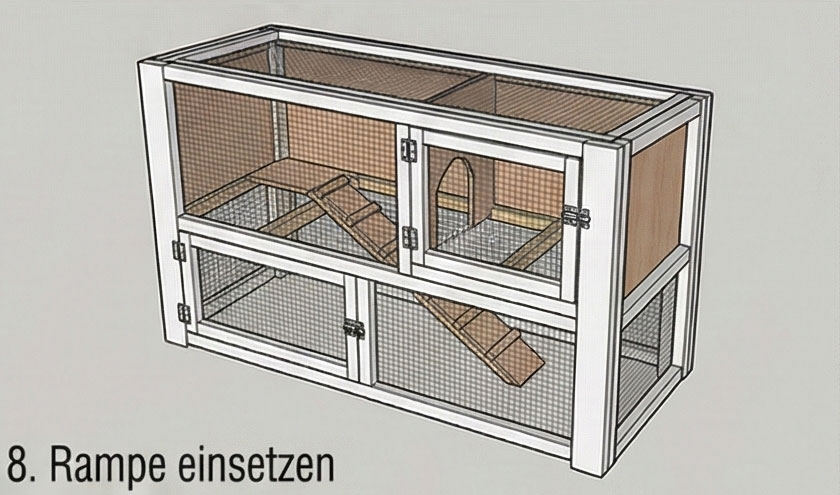 Rampe einsetzen